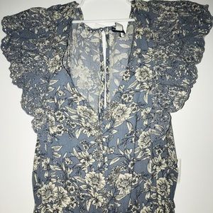 American Eagle Outfitters Light Blue Jumpsuit